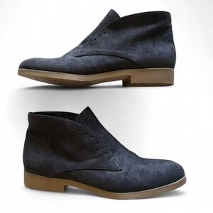 Indigo Road Heather Gray Faux Suede Chelsea Boots